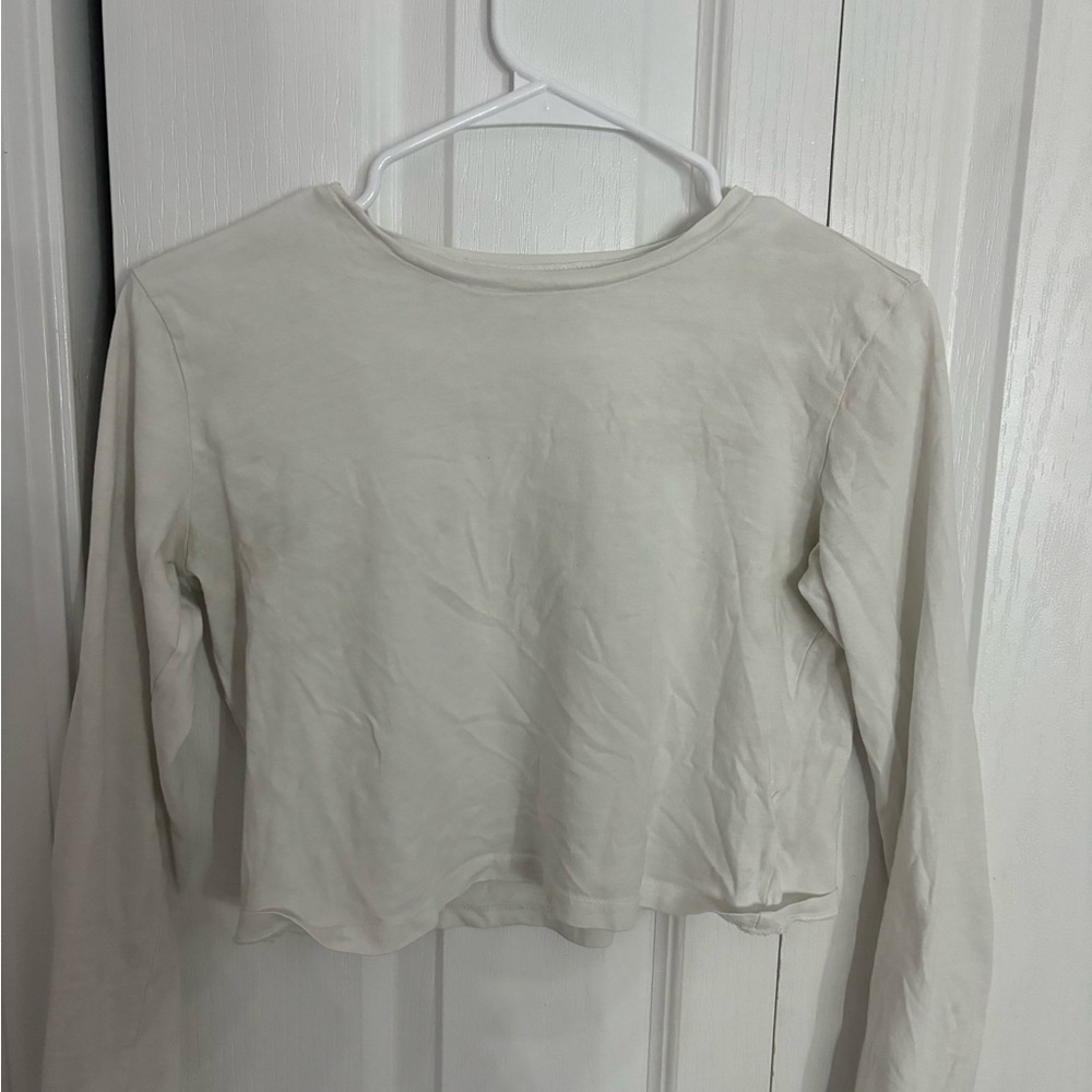 White crop top
